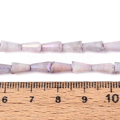 Anti-Tarnish Electroplate Glass Beads Strands GLAA-T025-27F-1