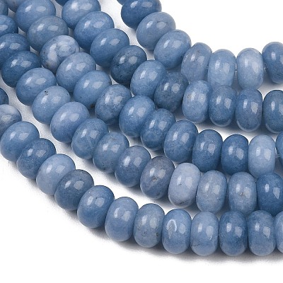 Dyed Natural White Jade Beads Strands G-G107-A39-01-1