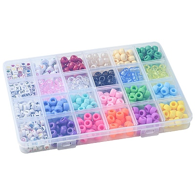Iridescent Plastic Pearlized Beads Set FIND-FS0002-35-1