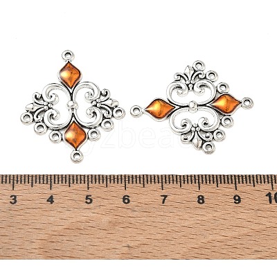 Alloy Enamel Chandelier Component Links ENAM-EA9734Y-6-1