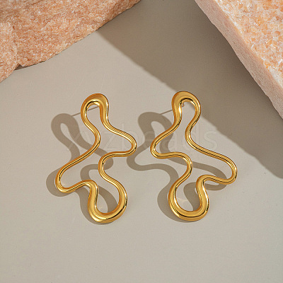 304 Stainless Steel Stud Earrings for Women SV1597-1