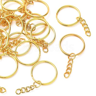 20Pcs Iron Split Key Rings IFIN-YW0003-01G-1