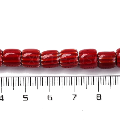 Handmade Lampwork Chevron Beads Strands LAMP-K041-01B-09-1