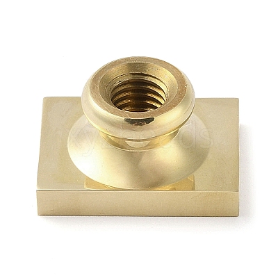 Rectangle Flower Frame Brass Stamp Heads LS-AJEW-M037-04G-02-1