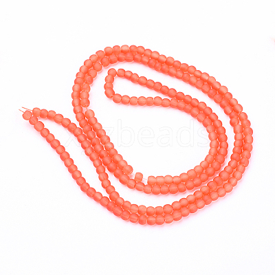 Baking Paint Transparent Glass Bead Strands LS-GLAA-S031-4mm-27-1