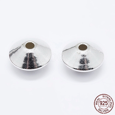 925 Sterling Silver Spacer Beads STER-K167-023D-S-1