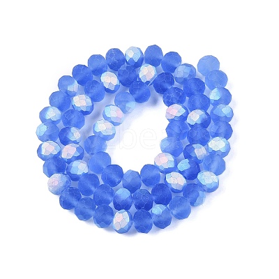 Transparent Glass Beads Strands X-EGLA-A044-T8mm-MB14-1