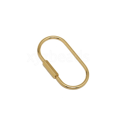 Brass Screw Carabiner Lock Charms LS-KK-ZX025-62C-1