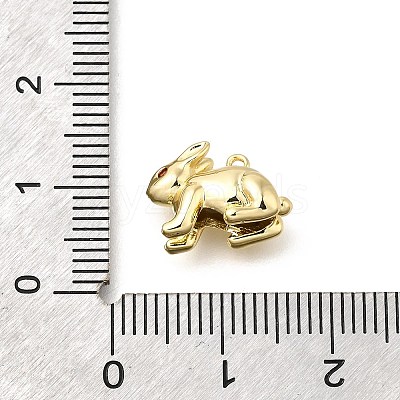 Brass Micro Pave Cubic Zirconia Pendants KK-U061-02G-1