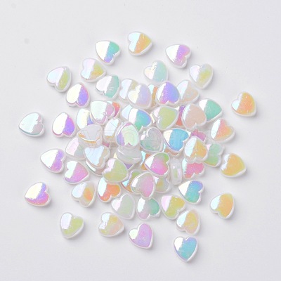 Transparent Acrylic Beads X-PL539-878-1
