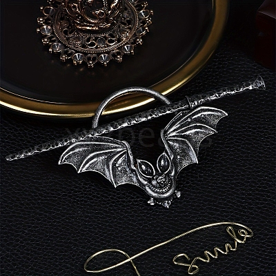 Gothic Bat Hair Cuff Pin PW-WG611D2-01-1