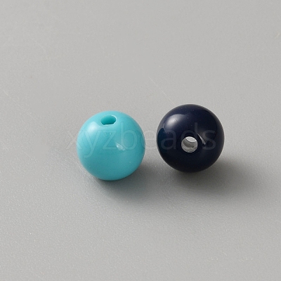 Opaque Acrylic Beads OACR-SZC0001-02B-01-1
