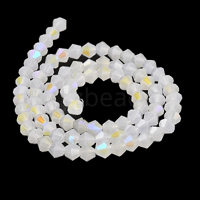 Imitation Jade Electroplate Glass Beads Strands EGLA-A039-J4mm-L06-1