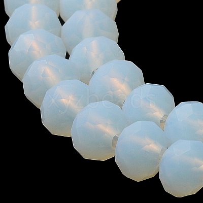 Imitation Jade Solid Color Glass Beads Strands EGLA-A034-J10mm-MD06-1