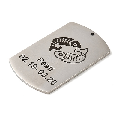 Non-Tarnish 304 Stainless Steel Pendants STAS-C098-01B-P-1