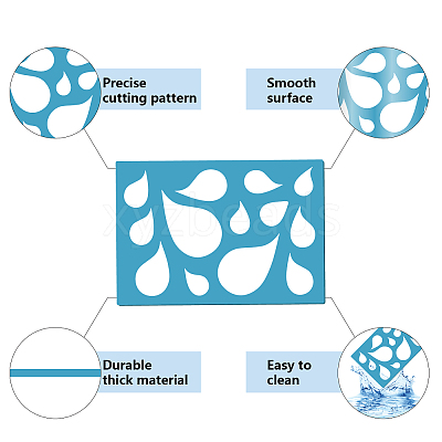 Acrylic Earring Handwork Template DIY-WH0359-058-1