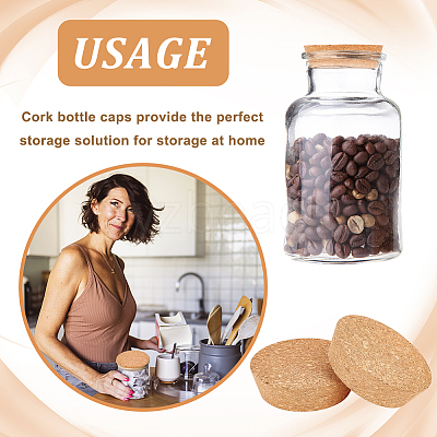 Cork Bottle Stoppers FIND-WH0033-45C-1