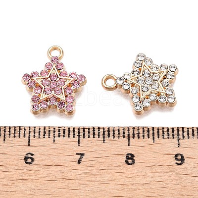 Rack Plating Alloy Pendants FIND-N005-22G-1