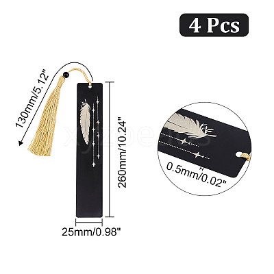 Stainless Steel Bookmarks AJEW-WH0367-04-1