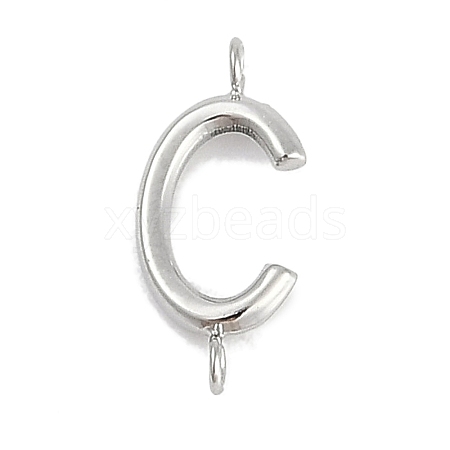 304 Stainless Steel Letter Connector Charms STAS-M108-01P-03-1