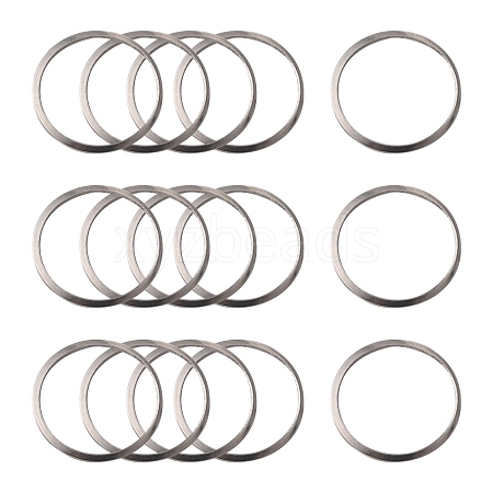 Non-Tarnish 201 Stainless Steel Linking Rings X-STAS-F192-001P-03-1