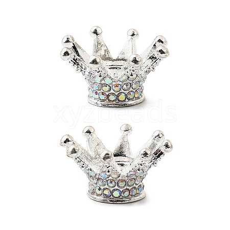 Alloy Rhinestone Crown Beads LS-FIND-NH0001-19S-1