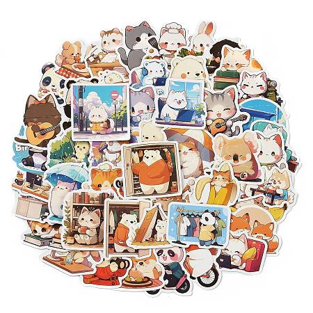 50 Pieces Paper Stickers From The Animal Festival Graffiti Series STIC-R001-31-1