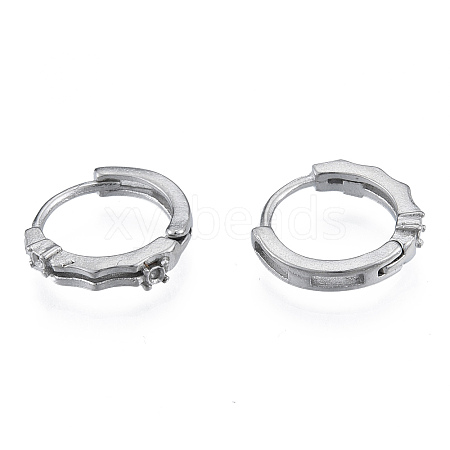 Tarnish Resistant 304 Stainless Steel Hoop Earrings Findings LS-STAS-N092-189-1
