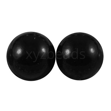 ABS Plastic Imitation Pearl Cabochons SACR-S738-10mm-Z25-1