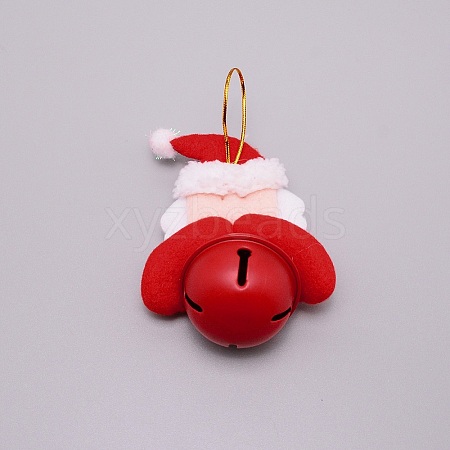 Christmas Theme Santa Claus Cloth Pendant Decorations HJEW-SZC0004-09-1