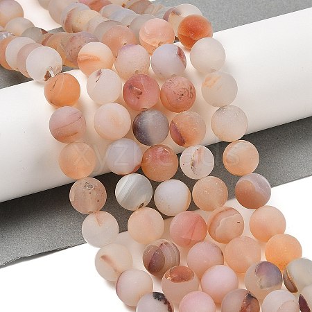 Natural Red Agate Beads Strands G-A248-A03-01-1