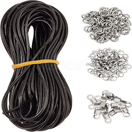 Unicraftale DIY Cowhide Leather Cord Necklace Making Kits DIY-UN0001-84-1