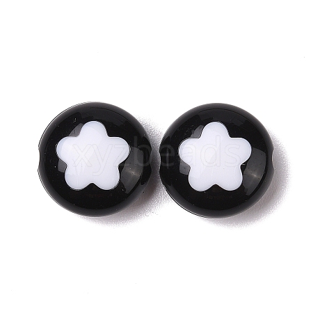 Two-tone Acrylic Beads OACR-U003-11-1