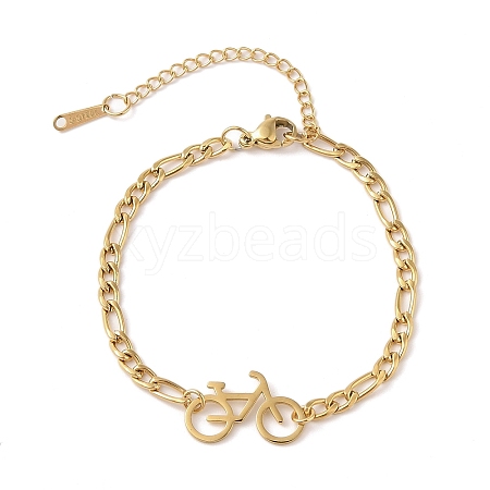 304 Stainless Steel Bracelets BJEW-Q340-01G-1