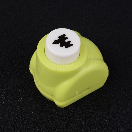 Random Single Color or Random Mixed Color Mini Plastic Craft Paper Punch Sets for Scrapbooking & Paper Crafts AJEW-L051-17-1