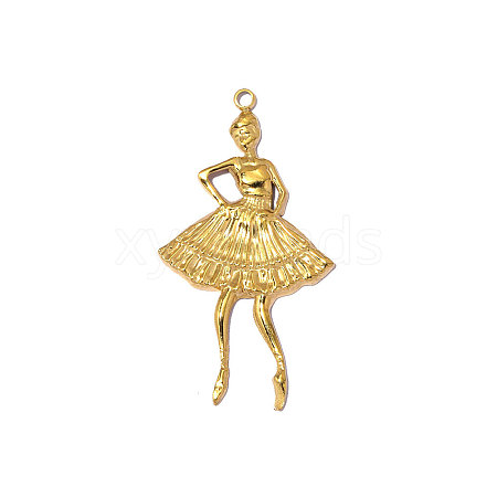 304 Stainless Steel Pendants STAS-OY014-70G-1