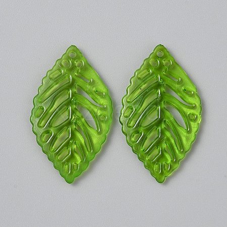 Transparent Acrylic Pendants OACR-CJC0006-25E-1