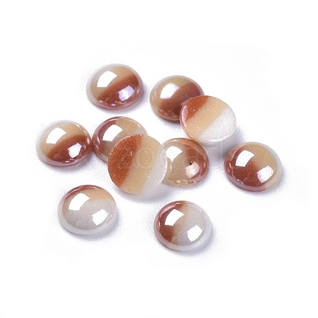 Opaque Glass Cabochons GGLA-S038-12K-8mm-1