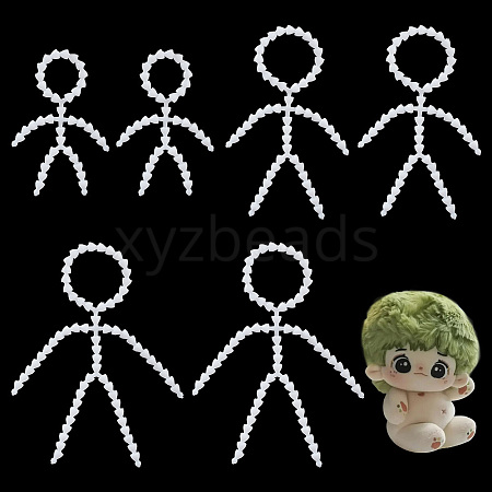   6Pcs 3 Style Plastic Action Figure Movable Skeleton FIND-PH0008-72-1