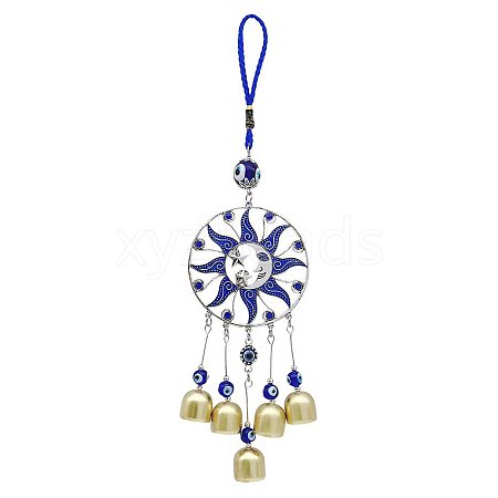 Alloy Enamel Sun Pendant Decorations PW-WG31063-02-1