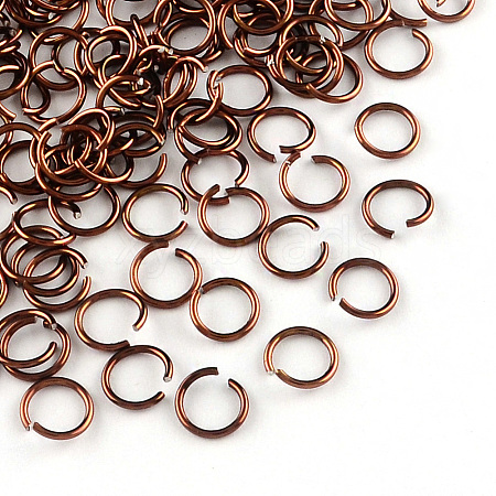 Aluminum Wire Open Jump Rings X-ALUM-R005-0.8x6-18-1