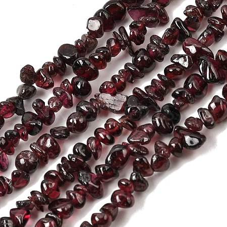 Natural Garnet Beads Strands G-P406-55-1