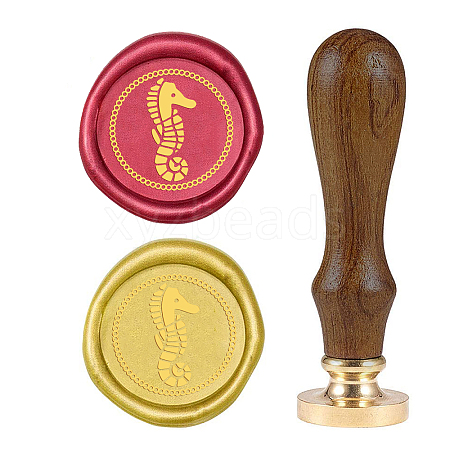 DIY Wood Wax Seal Stamp AJEW-WH0131-262-1