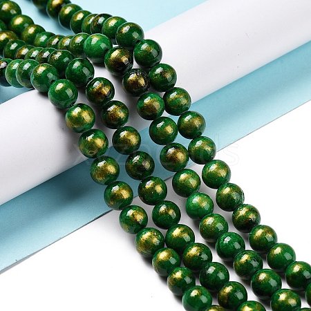 Natural Mashan Jade Beads Strands G-F670-A17-8mm-1