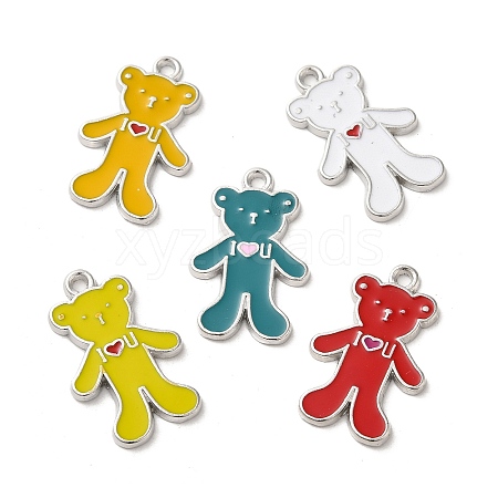 Alloy Enamel Pendants EAP047Y-1