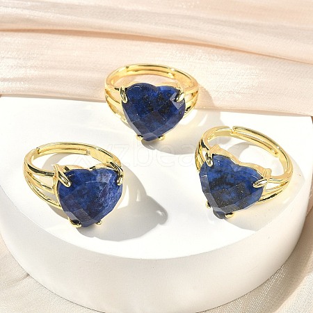 Brass Cuff Open Rings RJEW-D347-01G-14-1