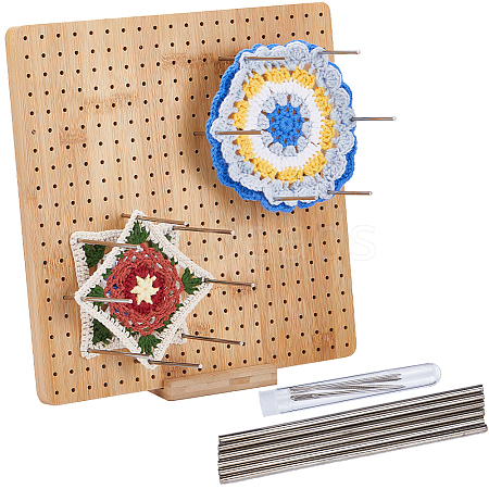 Square Bamboo Crochet Blocking Board DIY-WH0304-909-1