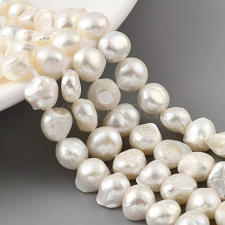 Natural Cultured Freshwater Pearl Beads Strands PEAR-A006-08A-1