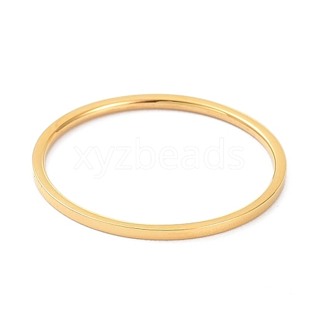 1mm Polished Plain Dome Finger Ring for Girl Women RJEW-C012-02E-G-1