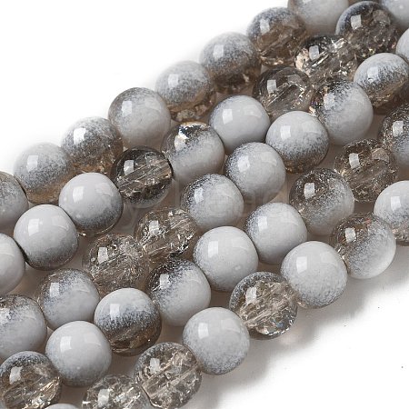Crackle Glass Beads X1-GLAA-U001-8mm-06-1